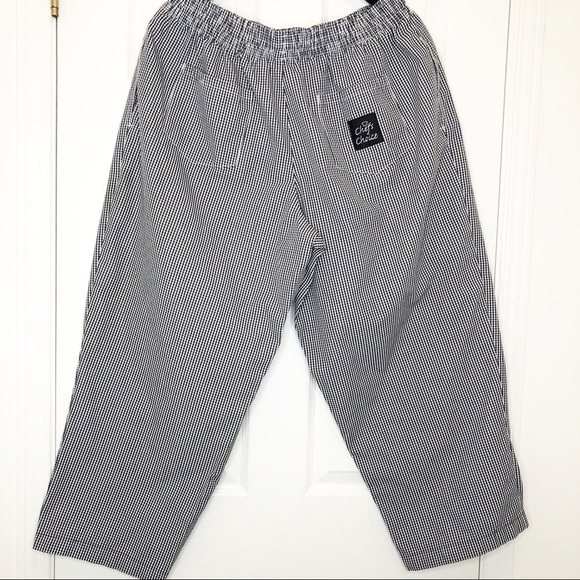 𝅺PREMIUM Uniforms Unisex Relaxed Chef’s Black and White Checkered Pant XL - Picture 4 of 9